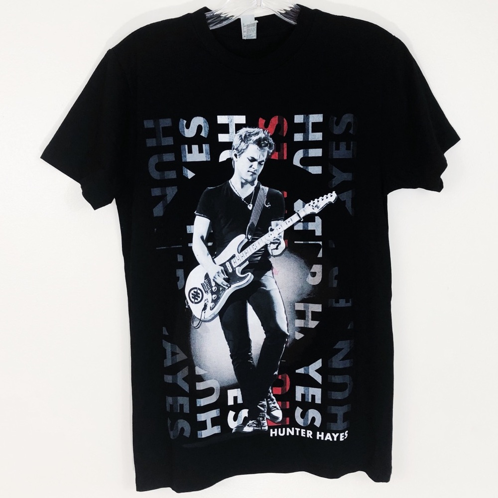 4/$25 Rock Me Hunter Hayes tour graphic band tee